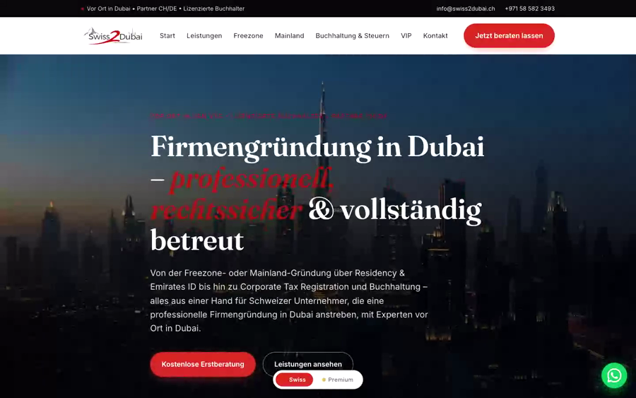 Swiss2Dubai — Business Relocation